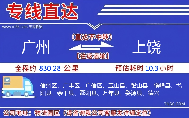 廣州到上饒物流公司