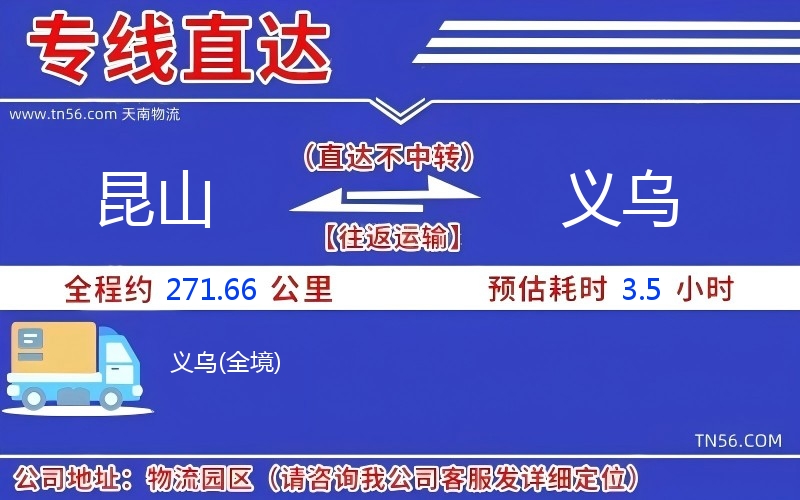 昆山到義烏物流公司